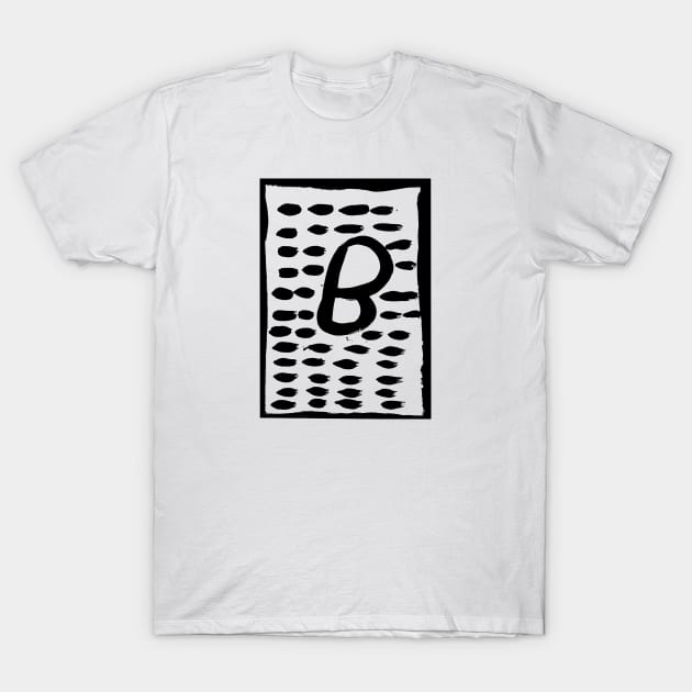The letter B painting T-Shirt by the_spiritual_view
